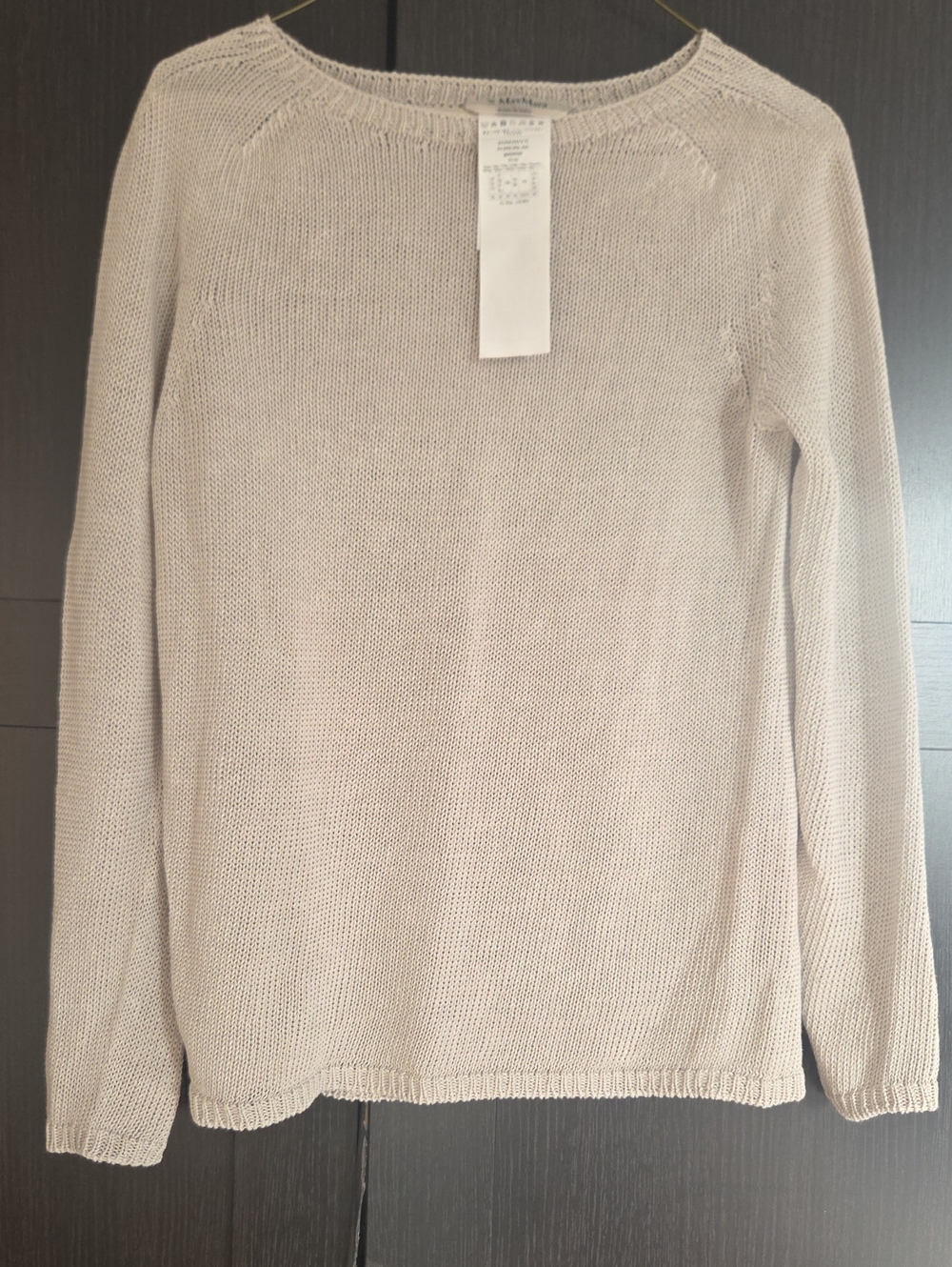 Max Mara Linen Crew Neck Sweater Xs